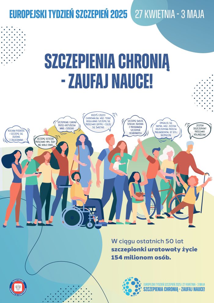 Miniaturka artykułu EUROPEJSKI TYDZIEŃ SZCZEPIEŃ 2025  ***27 kwietnia – 3 maja***
